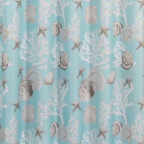 Coastal NWT Seashell Shower Curtain - Picture 2 of 4